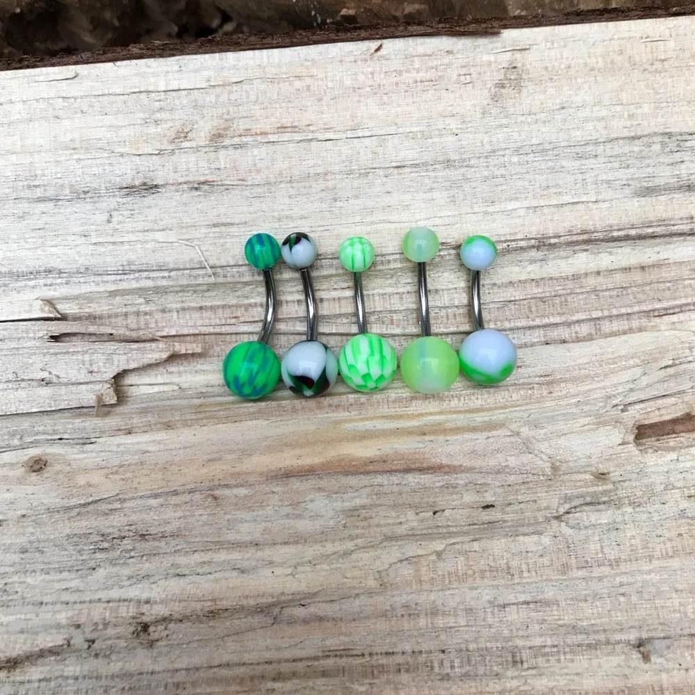 5 Multi-Color Belly Button‎ Ring